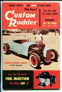 CUSTOM RODDER #1-05-1957-HOT RODS-DRAG RACING-GEORGE BARRIS-SOUTHERN STATES-fn