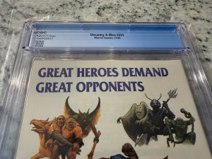 Uncanny X-Men # 251 CGC Graded 9.2 Marvel Comic Book Wolverine Cover JH20