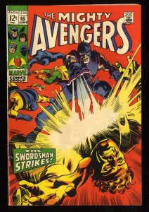 Avengers #65 VG/FN 5.0 Off White to White The Swordsman Strikes!