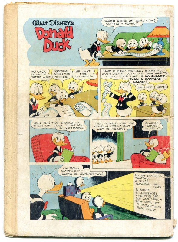 Donald Duck Christmas for Shacktown- Four Color #367 1952