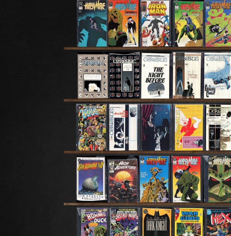 Huge Lot 160+ Comics with Cerebus, Haywire, Hercules, Deathlok, Hex & More!