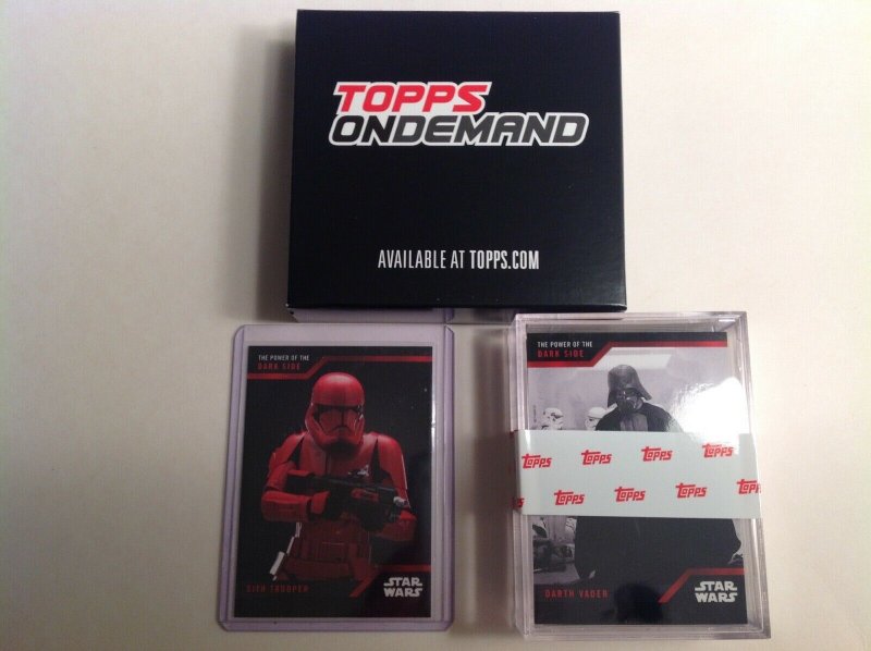 Topps On Demand Star Wars The Power of the Dark Side 25 card set & Sith Trooper