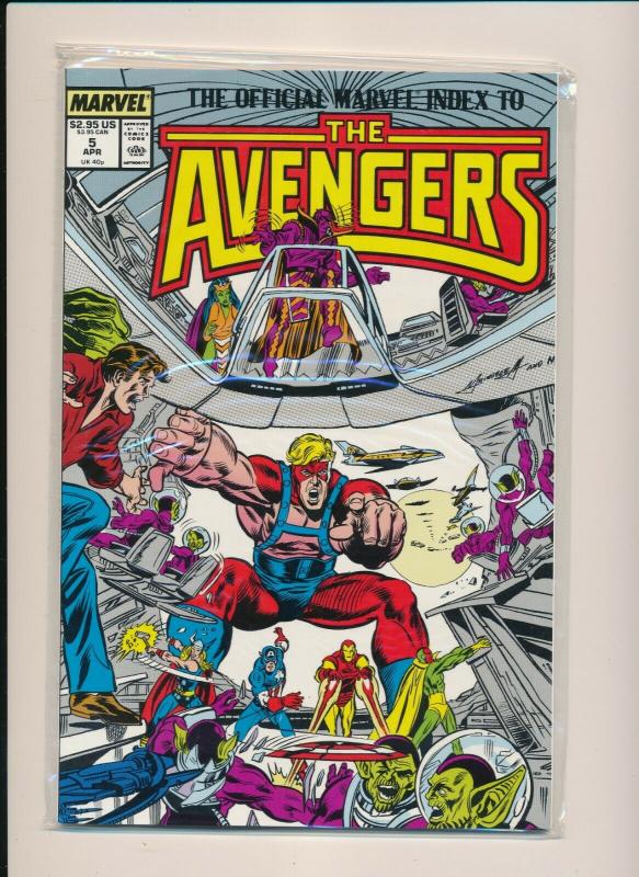 MARVEL set of 7- OFFICIAL INDEX TO THE AVENGERS #1-#7 1987/'88 VF (PF741) 