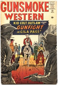 GUNSMOKE WESTERN #61-1960-JACK KIRBY-REED CRANDALL-JOHN SEVERIN-DON HECK-STAN LE