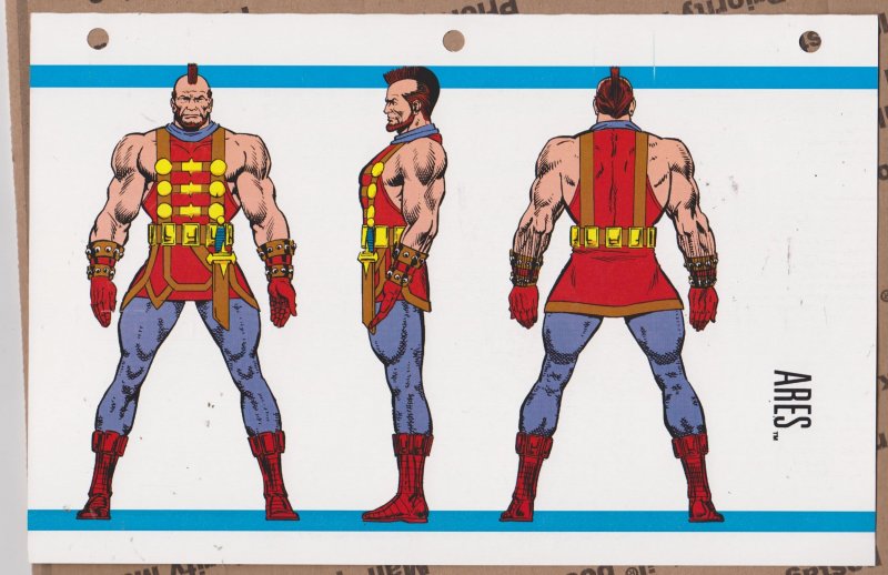 Official Handbook of the Marvel Universe Sheet- Ares
