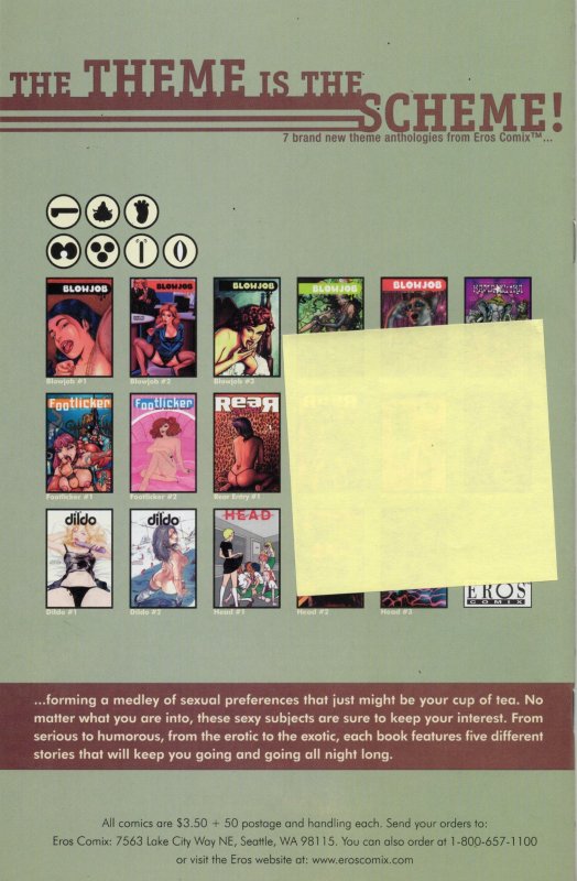 Head #4 (2003) Adult Comic Book Eros Comix Grade NM- 9.2