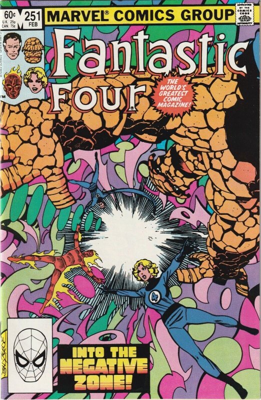 Fantastic Four # 251 VF/NM Marvel 1982 Into The Negative Zone [I7]