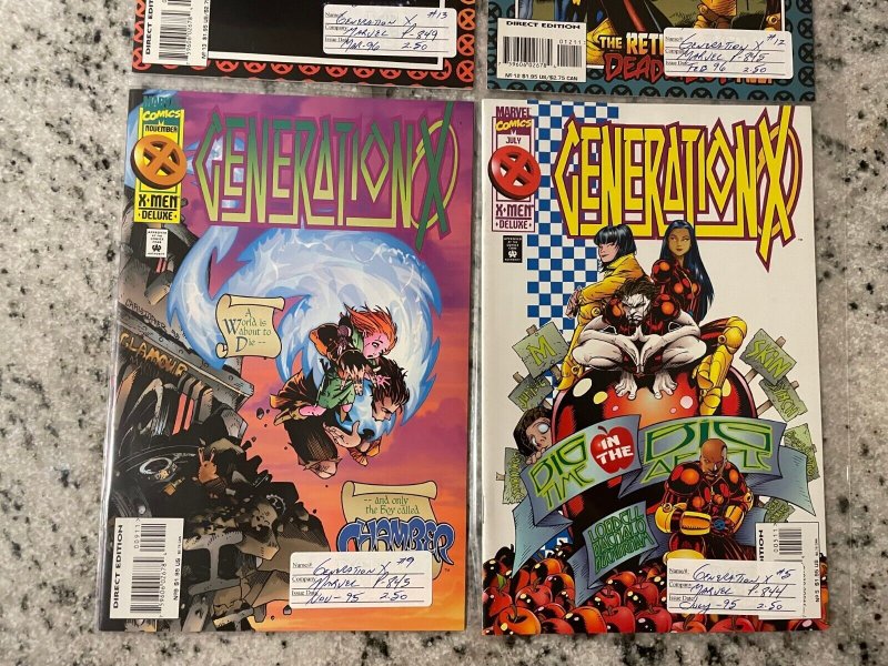 4 Generation X Marvel Comic Books # 5 9 12 13 NM X-Men Wolverine Storm 69 J842