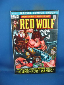 RED WOLF 1 F VF FIRST ISSUE MARVEL WESTERN 1972