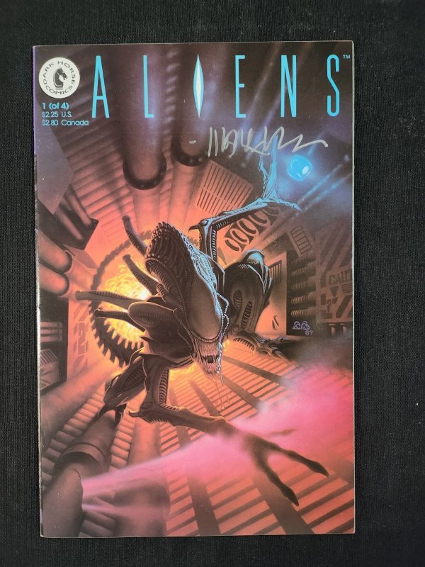 Aliens 4PC #1-4 - Complete/Signed Mark Verheiden/Connecting Cover (7.5-9.2) 1989