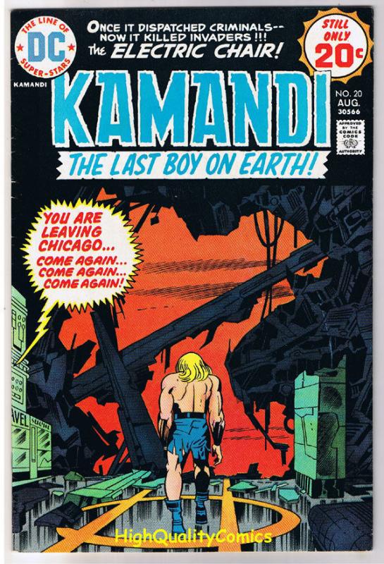 KAMANDI #20, VF, Jack Kirby, Last Boy on Earth, 1972, more JK in store