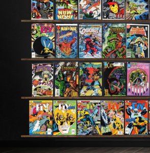 Huge Lot 140+ Comics with Blue Devil, Catwoman, The Fly, Iron Man & More!