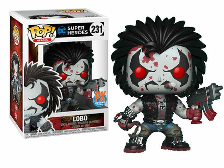 Funko POP Heroes Lobo PX Vinyl Figure Bloody Version - New!