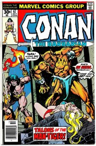 CONAN THE BARBARIAN #66 & 67 (1976) 8.0 VF Thomas! Buscema! Belit! Red Sonja!