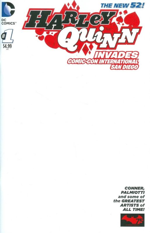 Harley Quinn Invades Comic Con Intl San Diego #1 Blank Var
