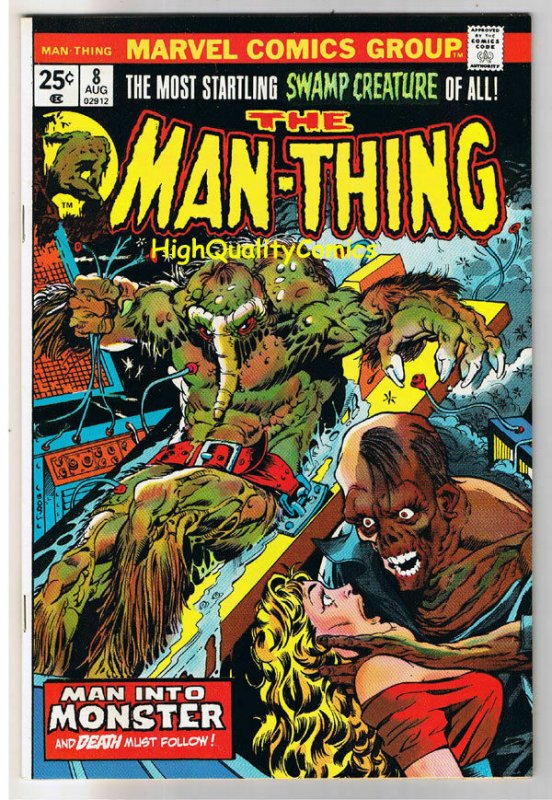 MAN-THING #8, VF-, Steve Gerber, Mike Ploog, 1974, Fear, more in store