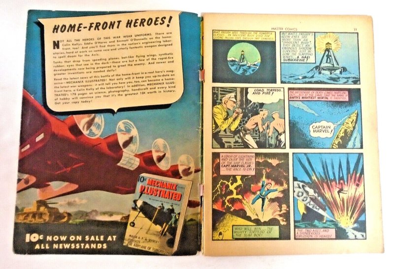 Master Comics #31 Missing 1st 10 Pages, Classic Cover