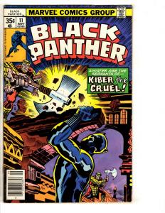 Black Panther # 11 FN Marvel Comic Book Jack Kirby Avengers Hulk Thor J290