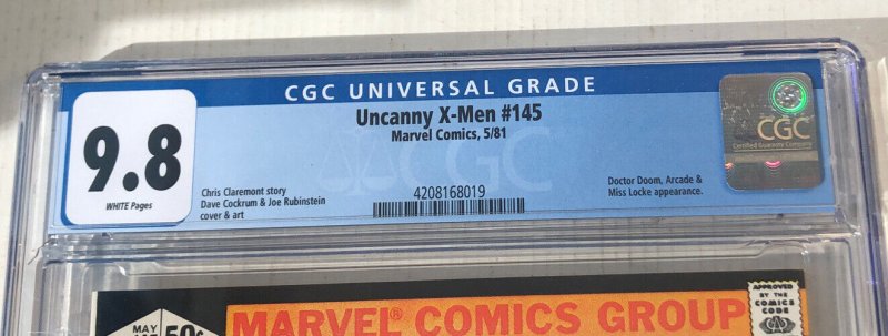 Uncanny X-Men (1981) # 145  ( CGC 9.8 ) Dr Doom - Arcade App | Chris Claremont 