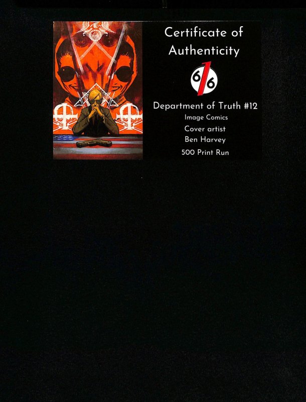 Department of Truth #12 Ben Harvey Variant