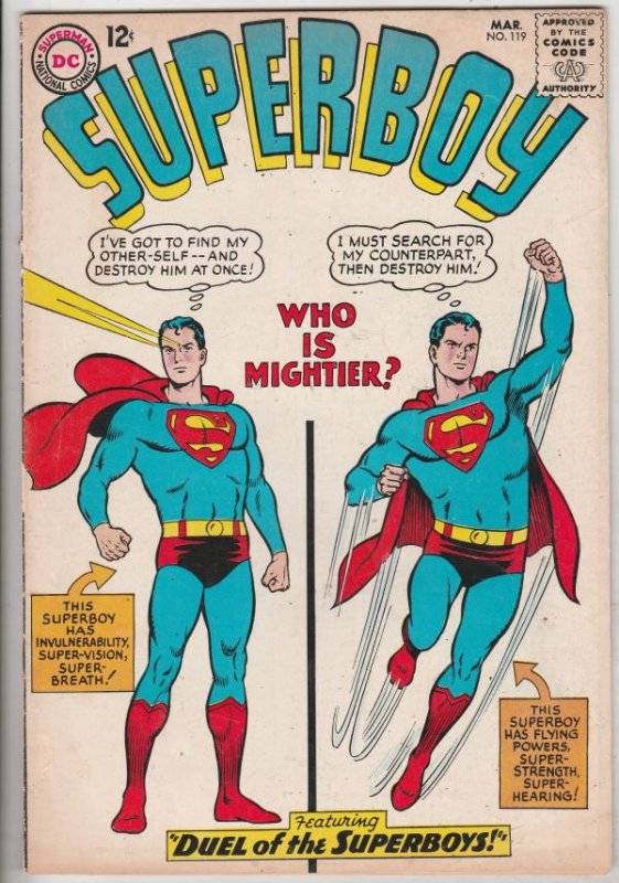 Superboy #119 (Mar-65) FN/VF Mid-High-Grade Superboy