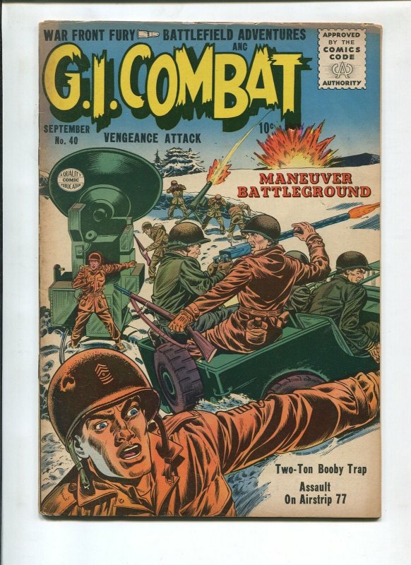 G.I. COMBAT #40 1956-QUALITY-KOREAN WAR-VG+