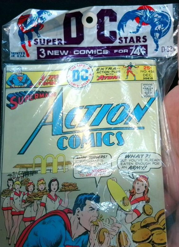 DC Super Stars 3-Pack (NM) Action Comics #454, Detective Comics #454, 1975