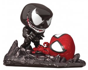 POP COMIC MOMENT MARVEL SPIDER-MAN VS VENOM METALLIC PX FIGURE