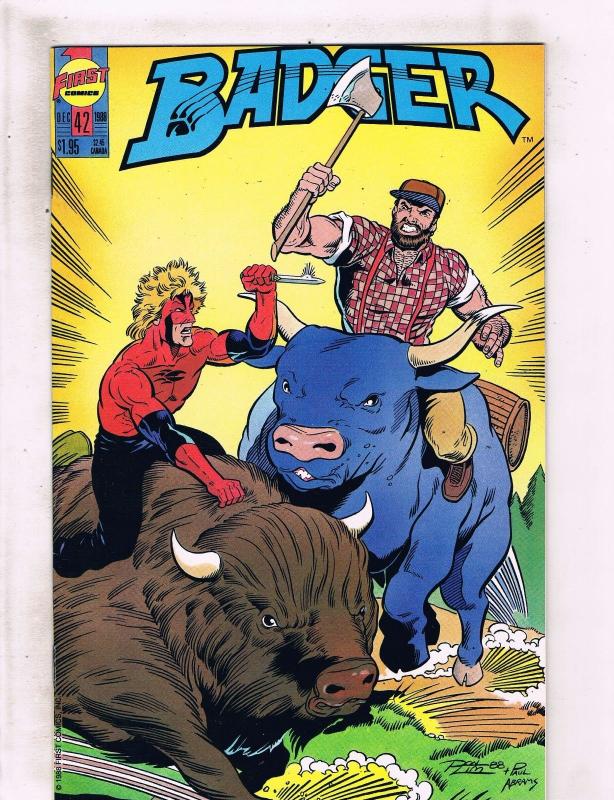 Lot of 5 Badger First Comic Books #42 43 44 45 46 WT5