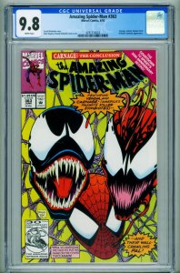 AMAZING SPIDER-MAN #363-CGC 9.8  comic book--VENOM CARNAGE 4291314024