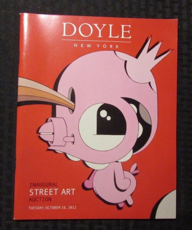 2012 DOYLE NY Inaugural Street Art Auction Catalog VF+ 56 Full Color Pages