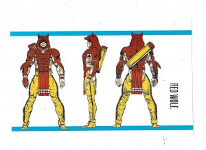 Official Handbook of the Marvel Universe Sheet- Red Wolf