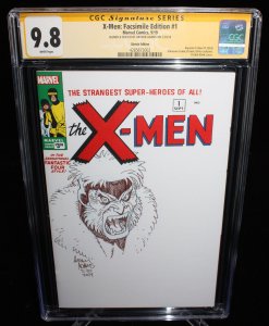 X-Men: Facsimile Edition #1 (CGC 9.8) Signed/Sketch by Art Adams - 2019