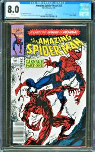 Amazing Spider-Man #361 CGC Graded 8.0 1st Appearance of Carnage