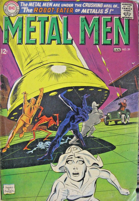 Metal Men DC Comic #29 1968 Silver Age VG+ 4.5 12 cent