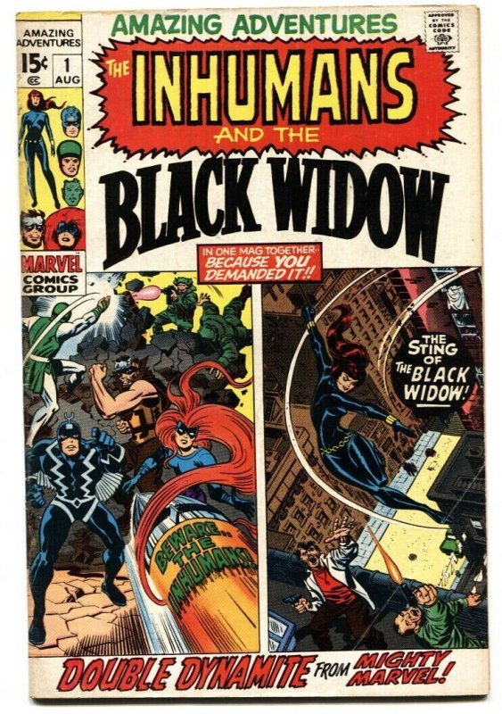 Amazing Adventures #1 1970- Inhumans - Black Widow- Marvel  VG