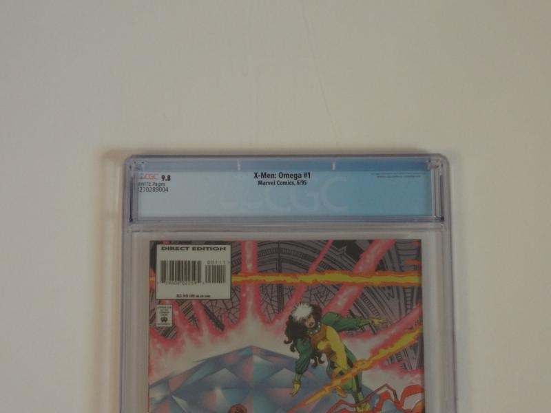 X-Men: Omega, CGC 9.8; Chromium, wrap-around cover! Age of Apocaypse concludes!!