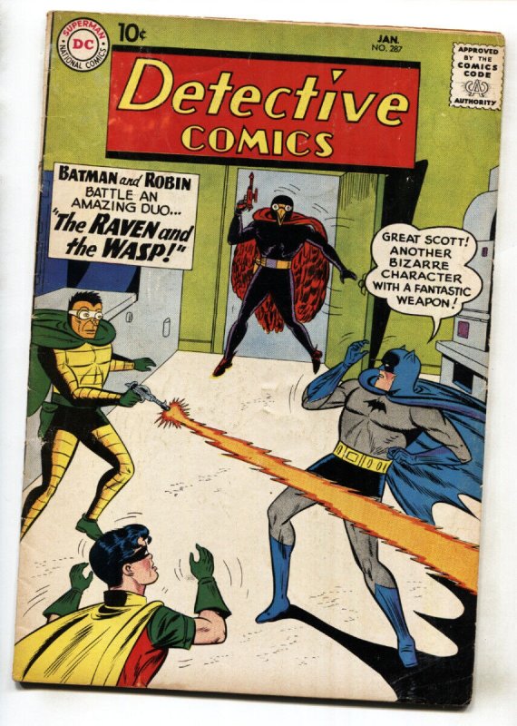 Detective Comics #287--Batman--Origin Of J'onn J'onzz--comic book--FN
