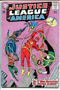 JUSTICE LEAGUE OF AMERICA #27-ROBIN APPEARANCE-BATMAN VG