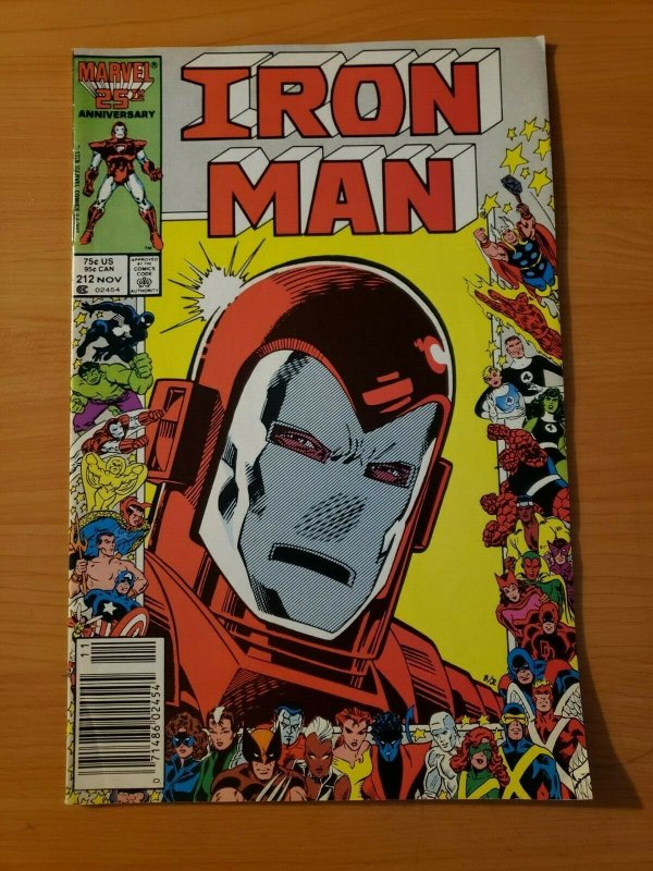 Iron Man #212 Newsstand Edition ~ NEAR MINT NM ~ (1986, Marvel Comics)