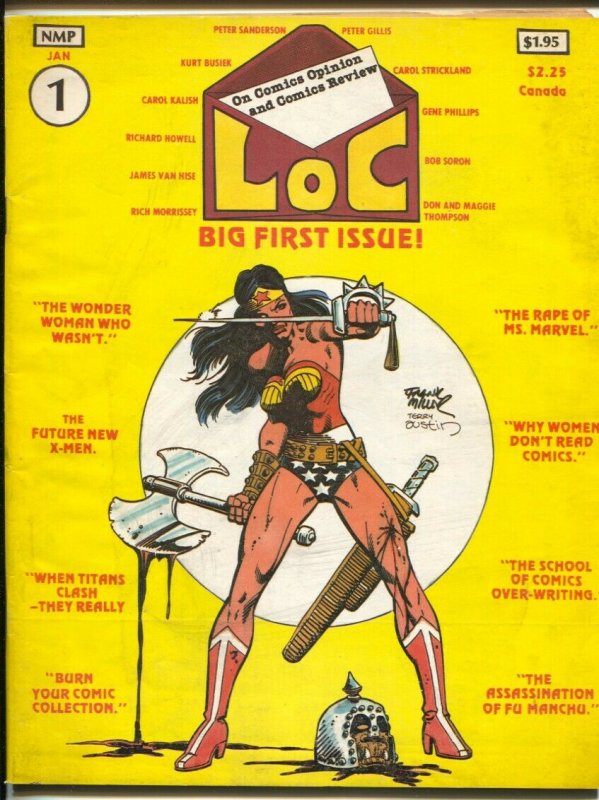 LOC #1 1980-1st issue-Carol Kalish-Richard Howell-Wonder Woman-VG