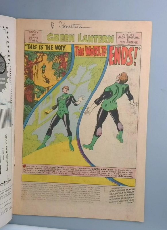 Green Lantern #63, VG+ 1st Neal Adams Issue DC Comics 1968 JR1