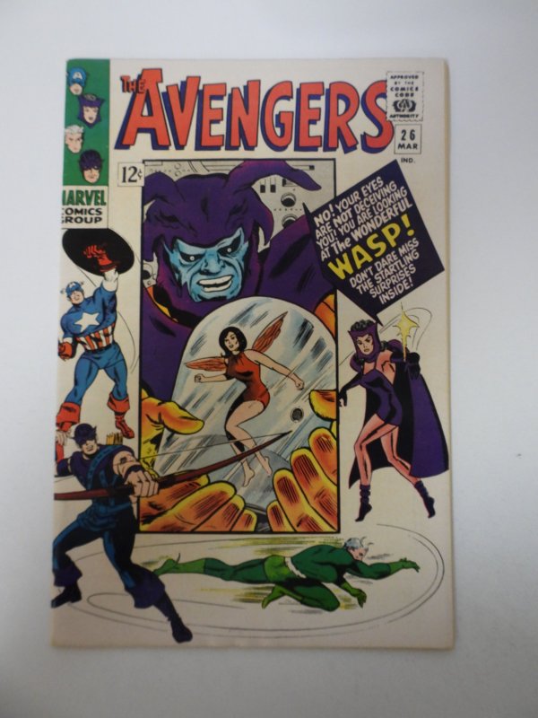 The Avengers #26 (1966) VG/FN condition subscription fold