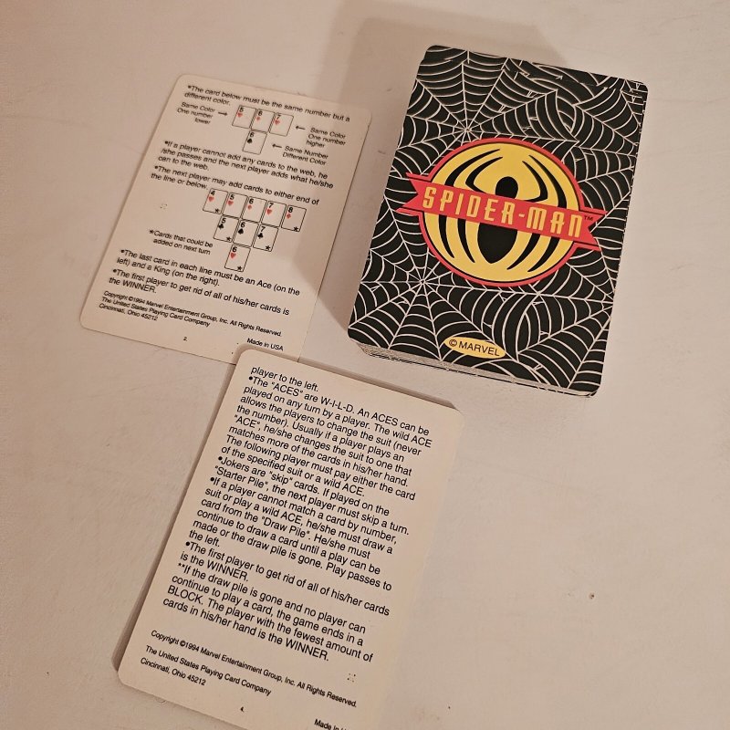 1994 Used Vintage Spider-Man Playing cards