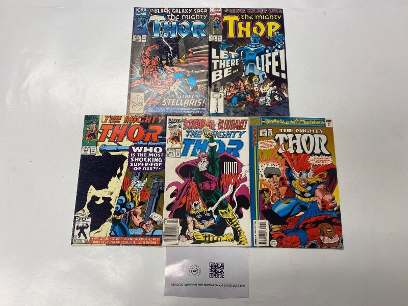5 Thor MARVEL comic books #421 424 444 455 469 76 KM15
