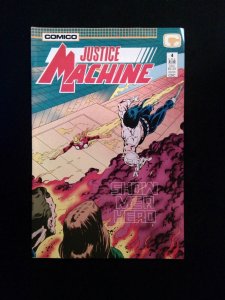 Justice Machine #4  Comico Comics 1987 NM