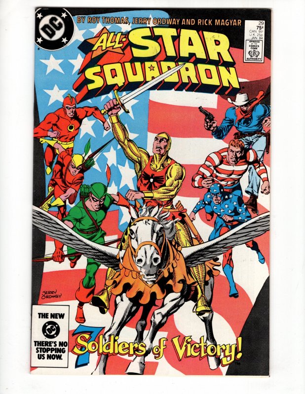 All-Star Squadron #29 THE SEVEN SOLDIERS OF VICTORY !!! Copper Age Classic !!!