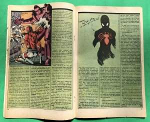 Marvel Age #12 (1984) w/Preview Sketch Spider-Man Black Costume Red Logo