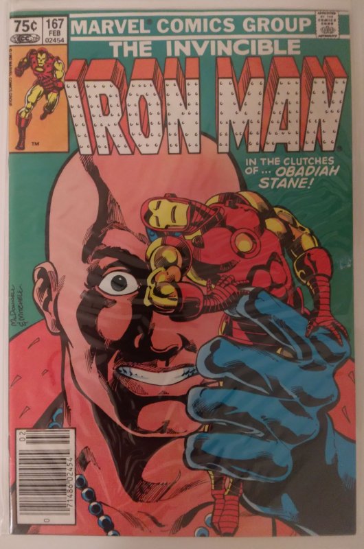 Iron Man #167 (1983) VF O'Neil/McDonnell, Stane