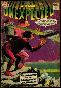 TALES OF THE UNEXPECTED #36 1959 DC  LIGHTHOUSE COVER G-